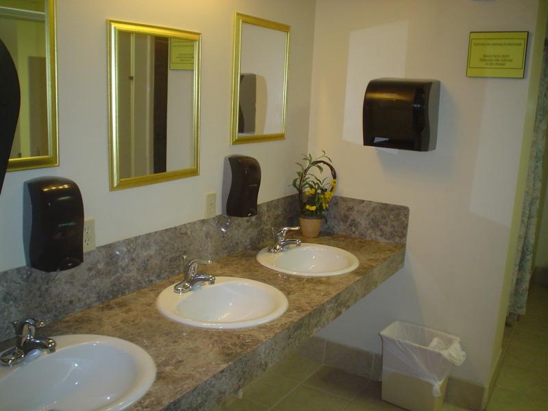 Large Clean Updated Restrooms