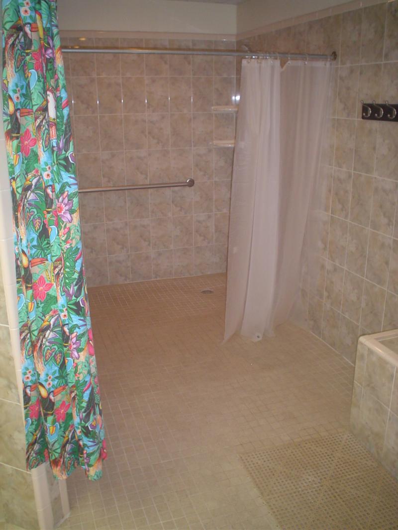 Large Private Spacious Showers with Dressing Area